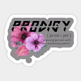 Prodigy with flowers Sticker